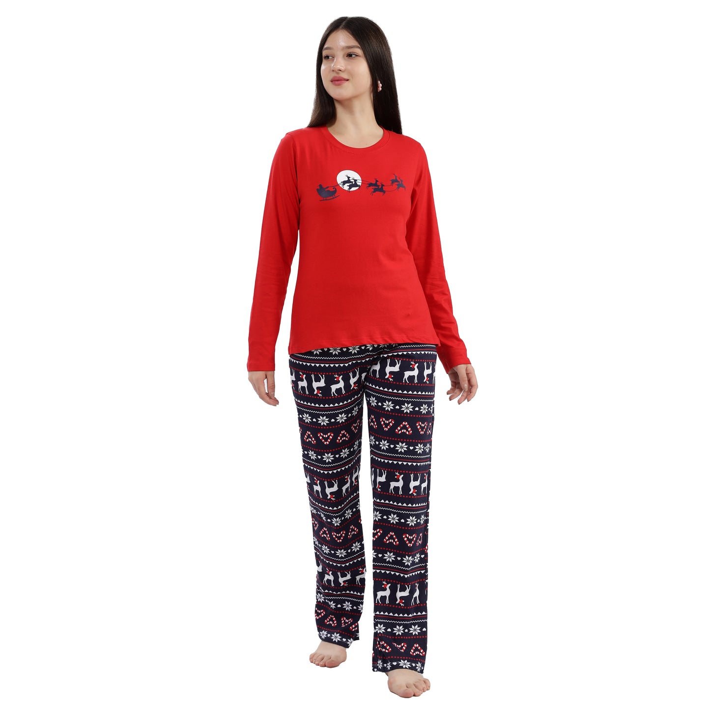 Turtle Christmas Pyjama Set Merry & Snug Women's Pyjama Set