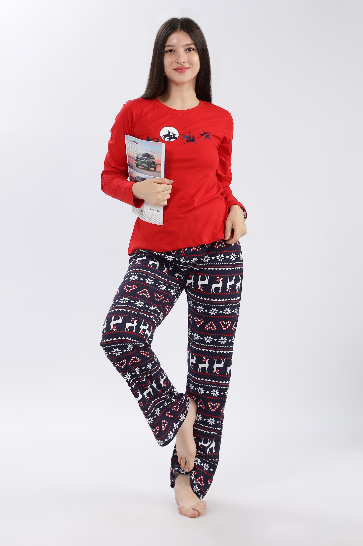 Turtle Christmas Pyjama Set Merry & Snug Women's Pyjama Set