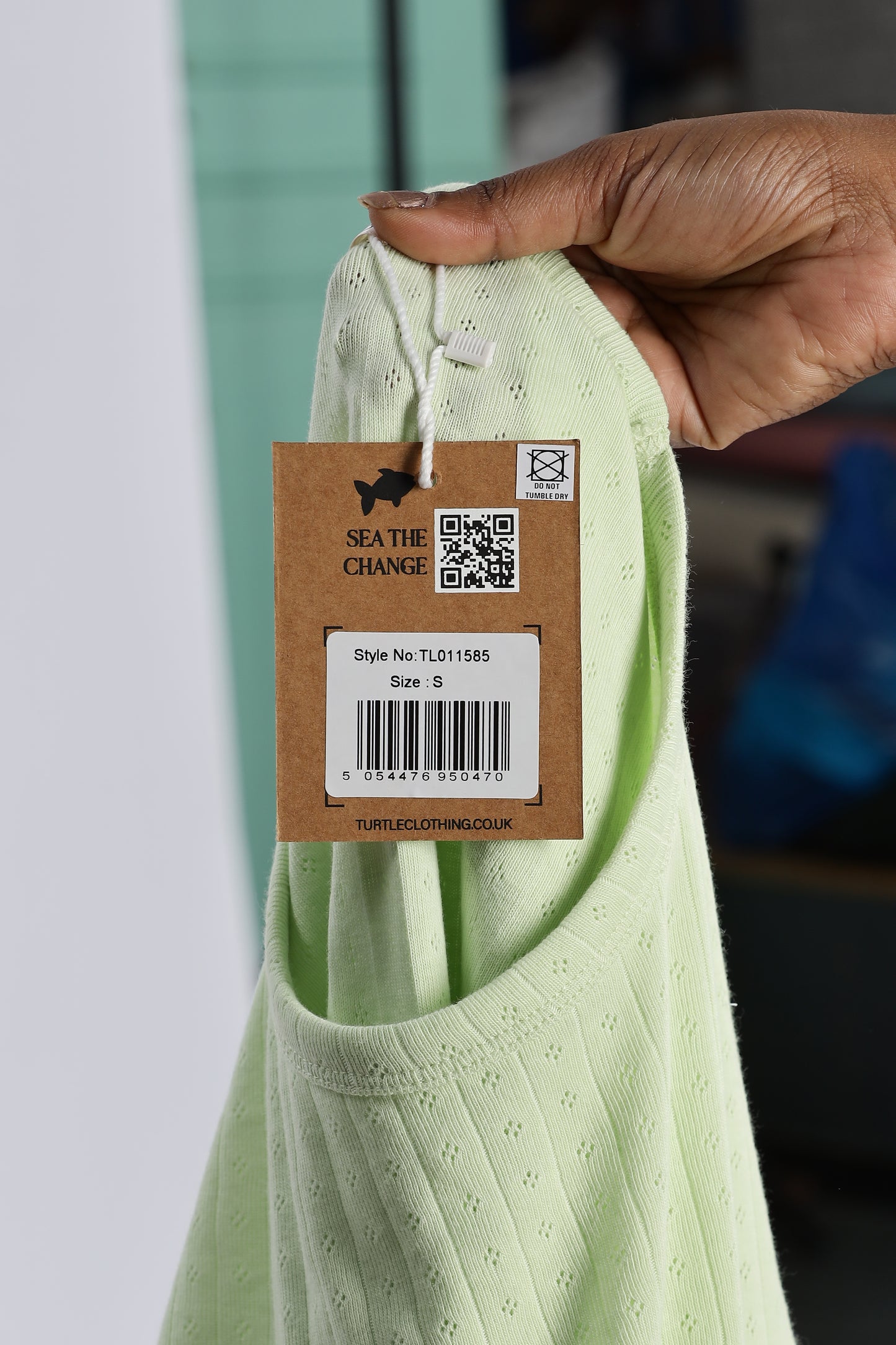 Sage Green Women’s Ribbed Short Sleeve Pointelle Loungewear Set