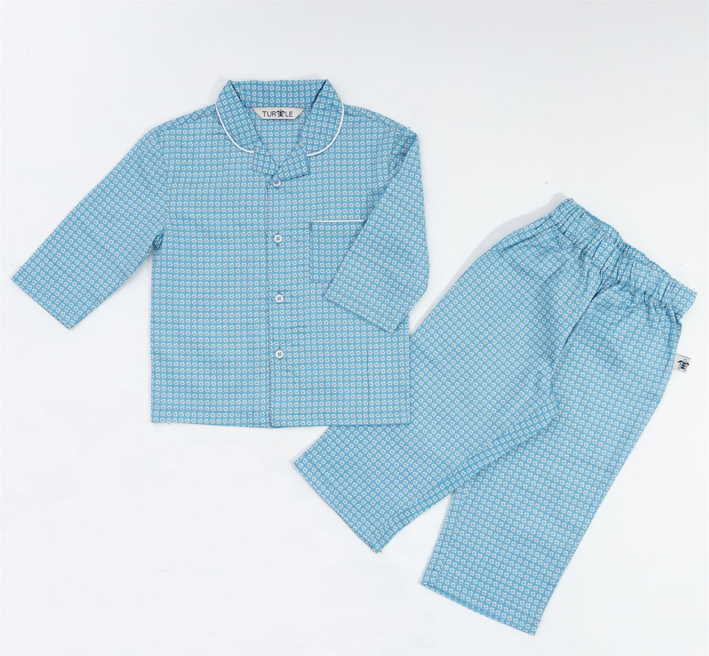 Mini Blue Floral Kids Revere Pyjamas