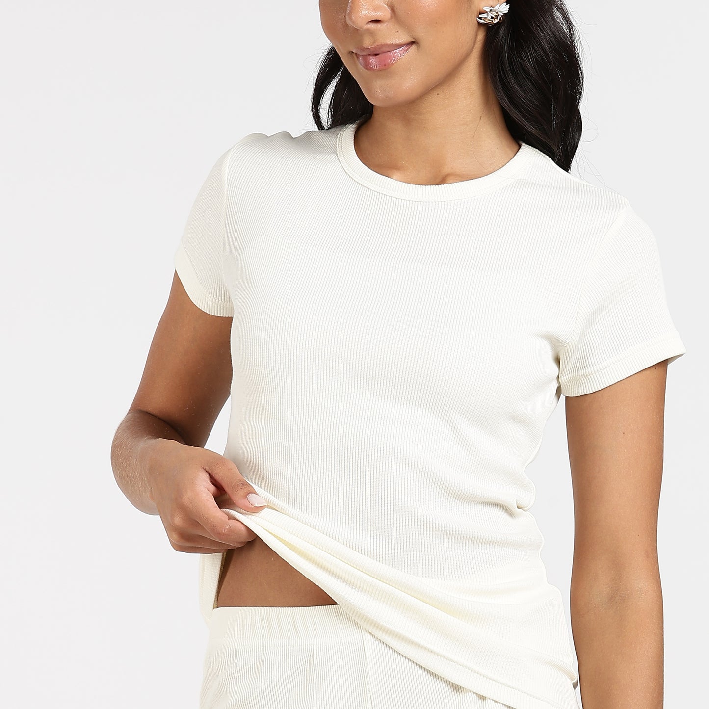 Turtle Women’s Ribbed Short Set Sweetcorn