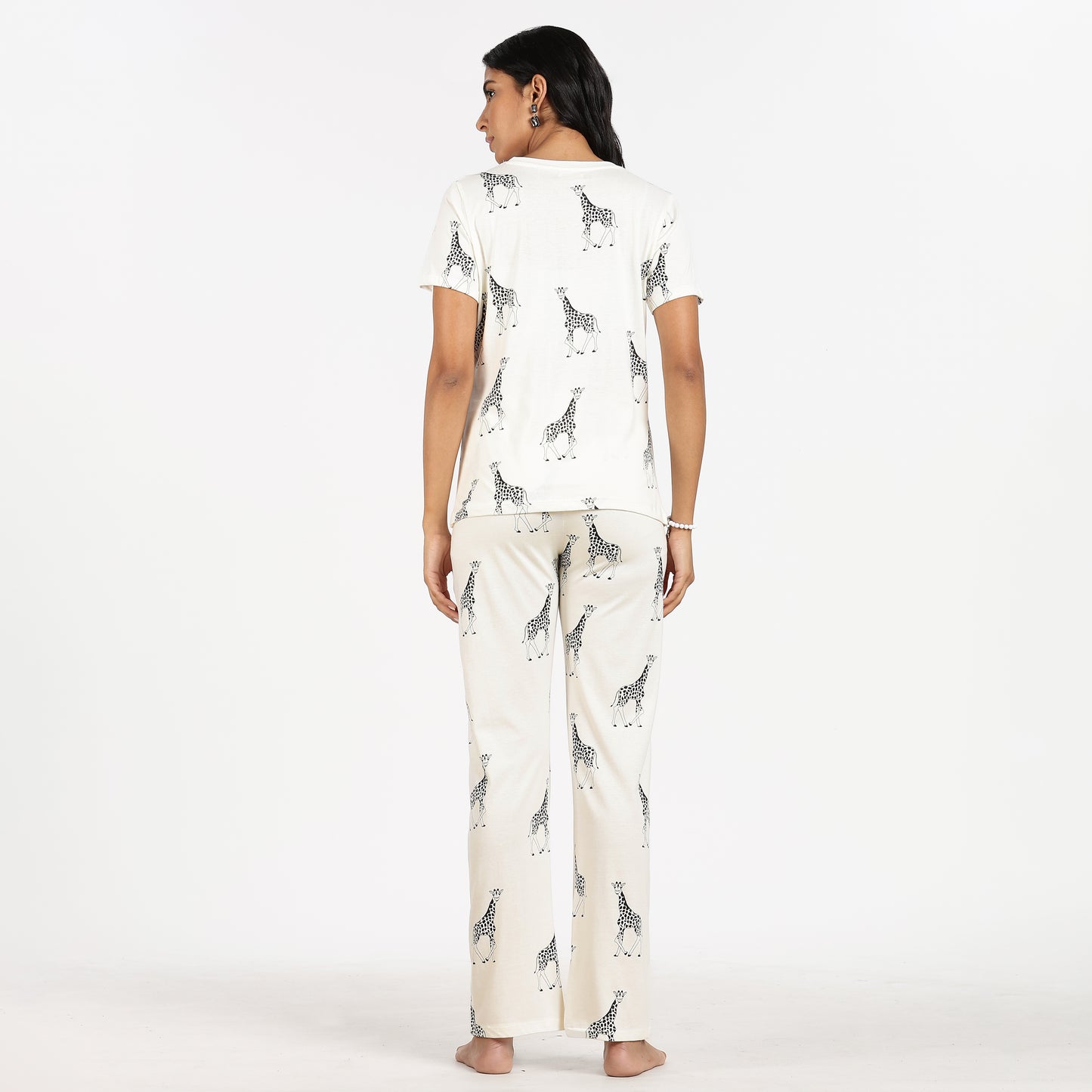 Turtle Cotton Pyjama Set Women’s Zebra Print