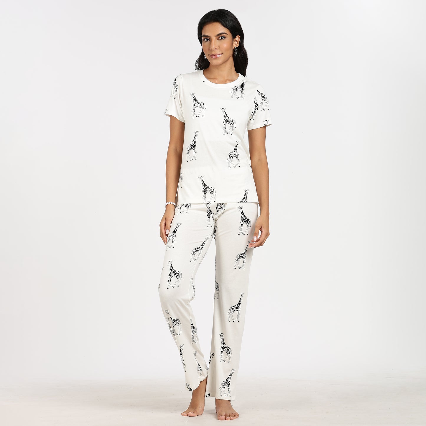 Turtle Cotton Pyjama Set Women’s Zebra Print