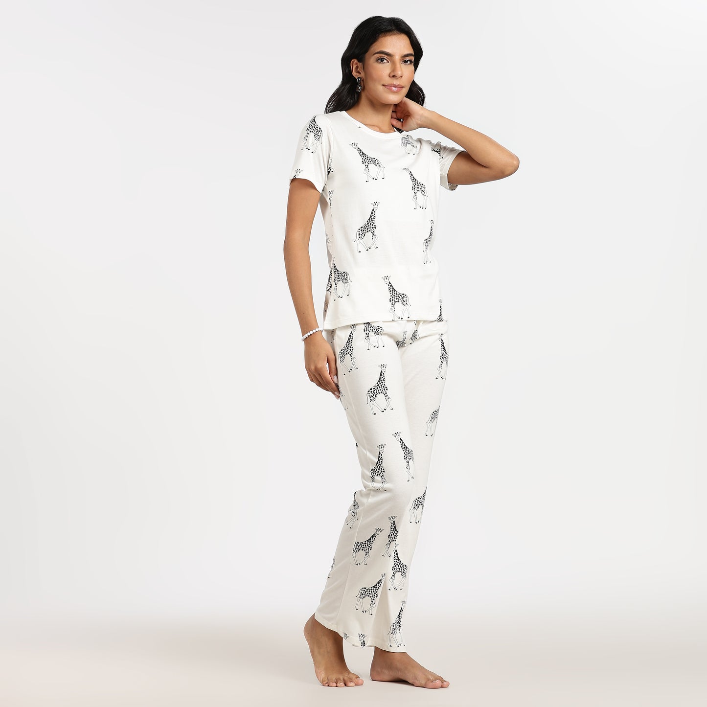Turtle Cotton Pyjama Set Women’s Zebra Print