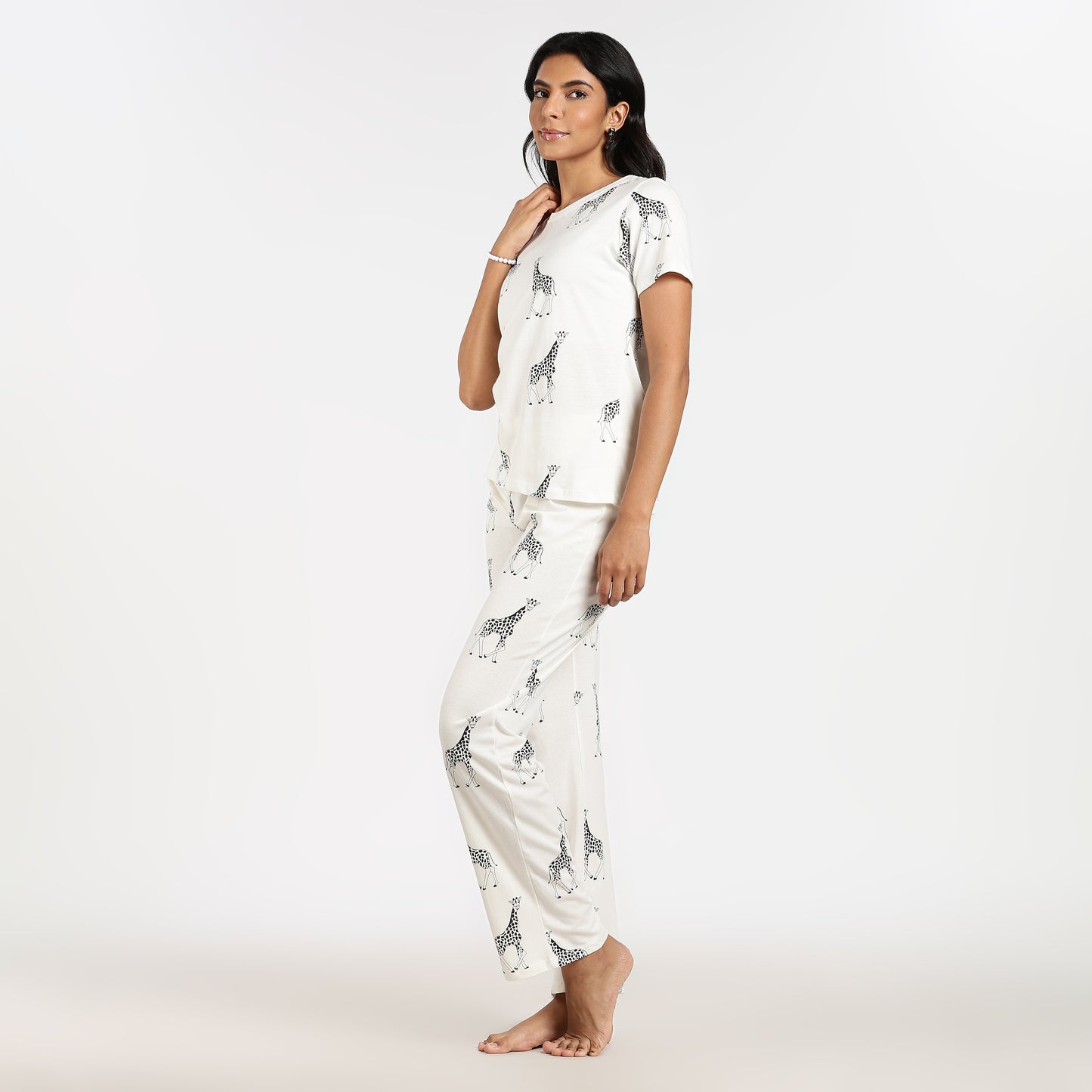 Turtle Cotton Pyjama Set Women’s Zebra Print