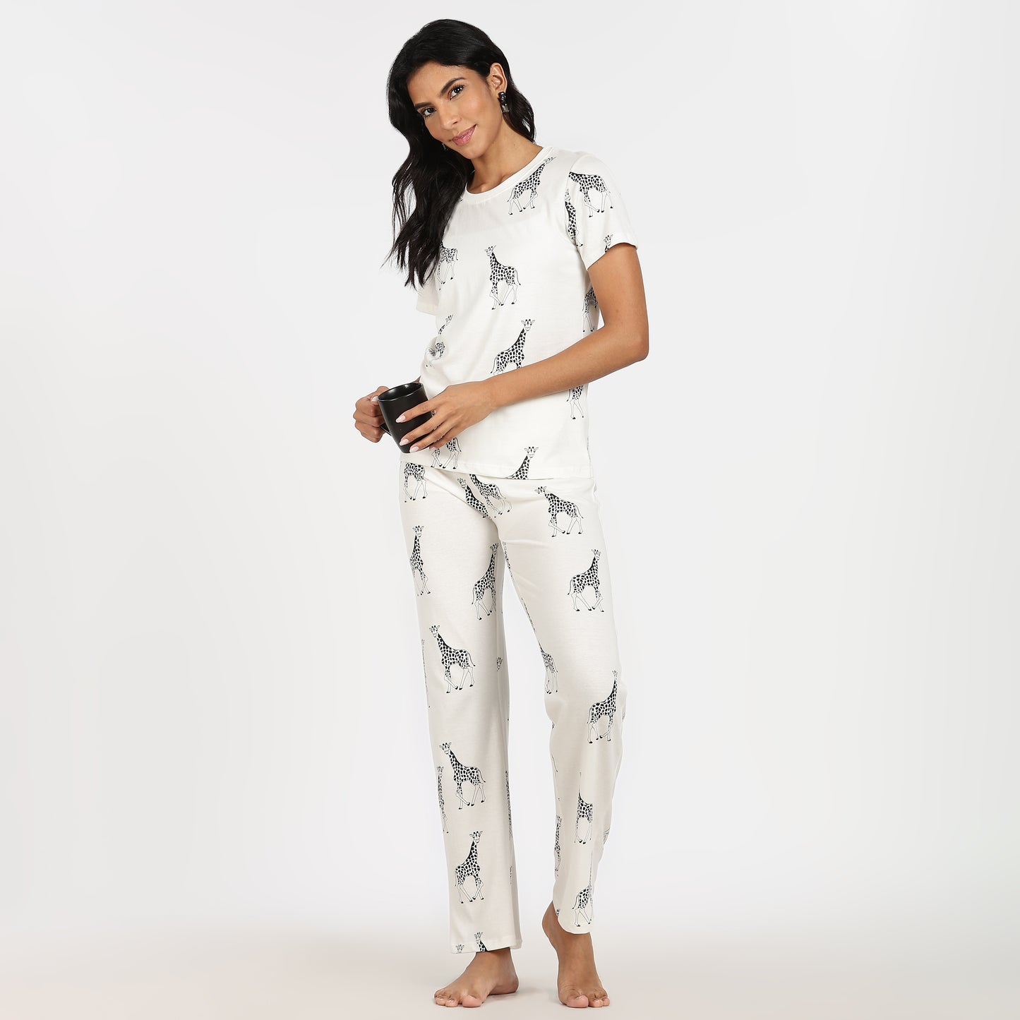 Turtle Cotton Pyjama Set Women’s Zebra Print