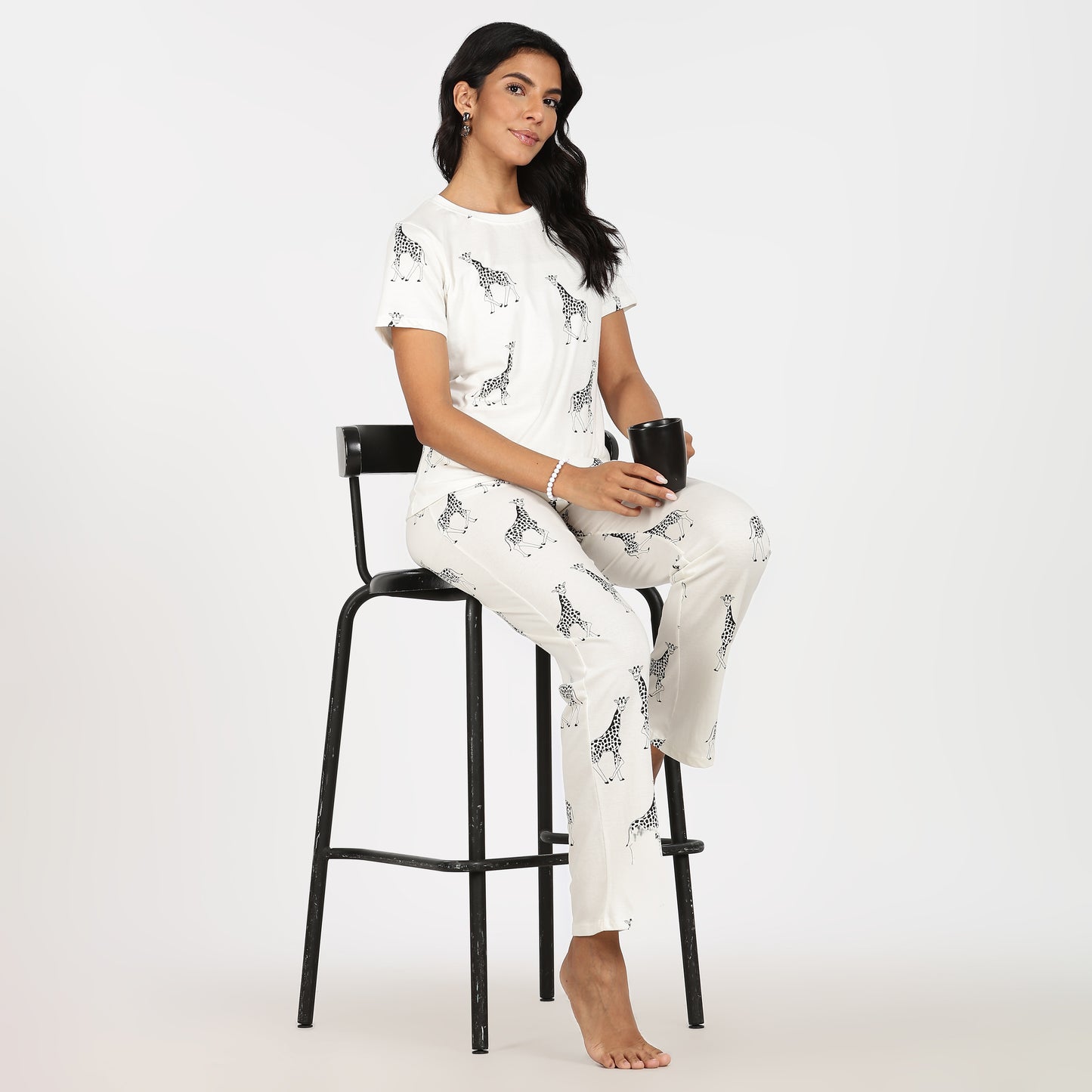 Turtle Cotton Pyjama Set Women’s Zebra Print