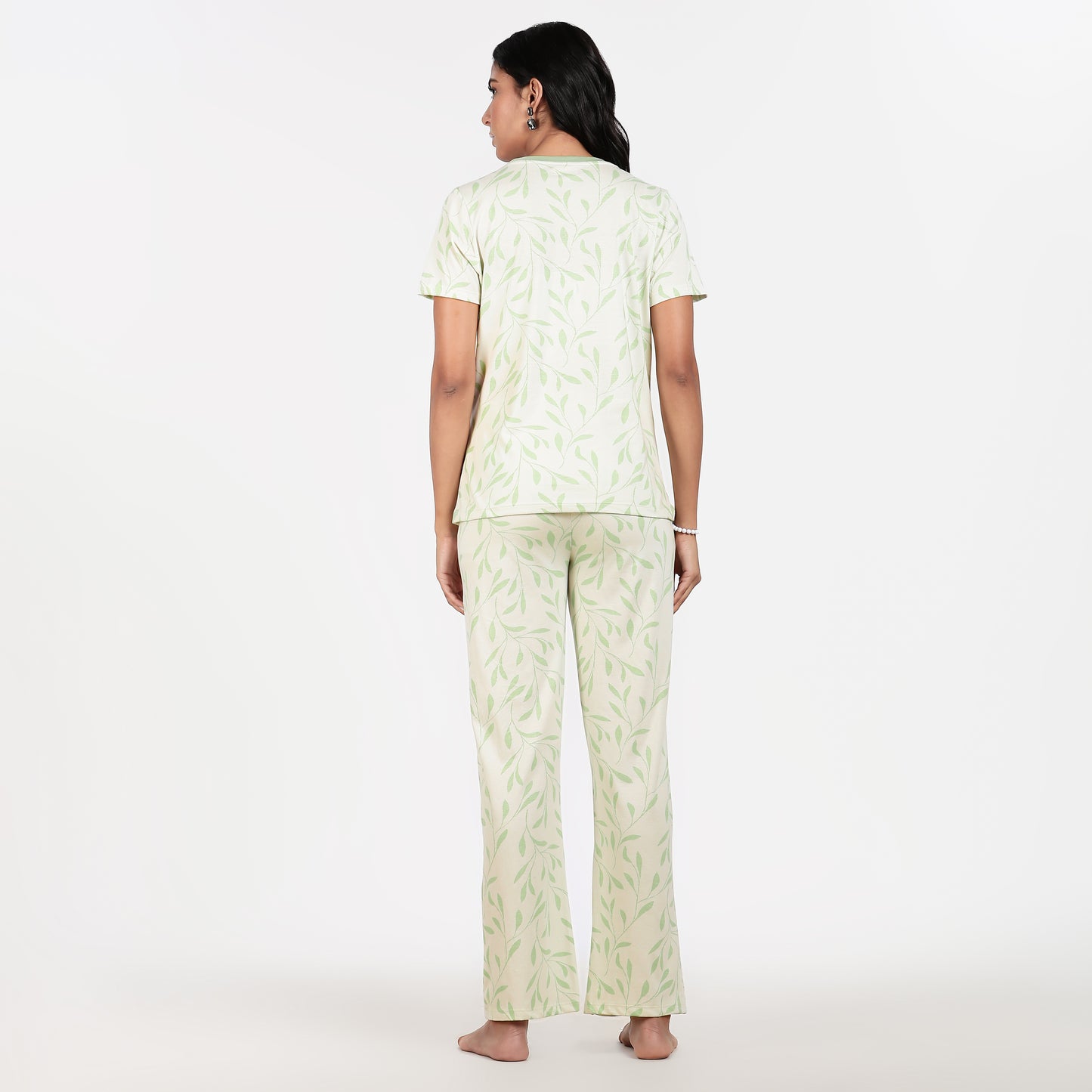 Turtle Women’s Pyjama Set Nightwear Minty Leaf