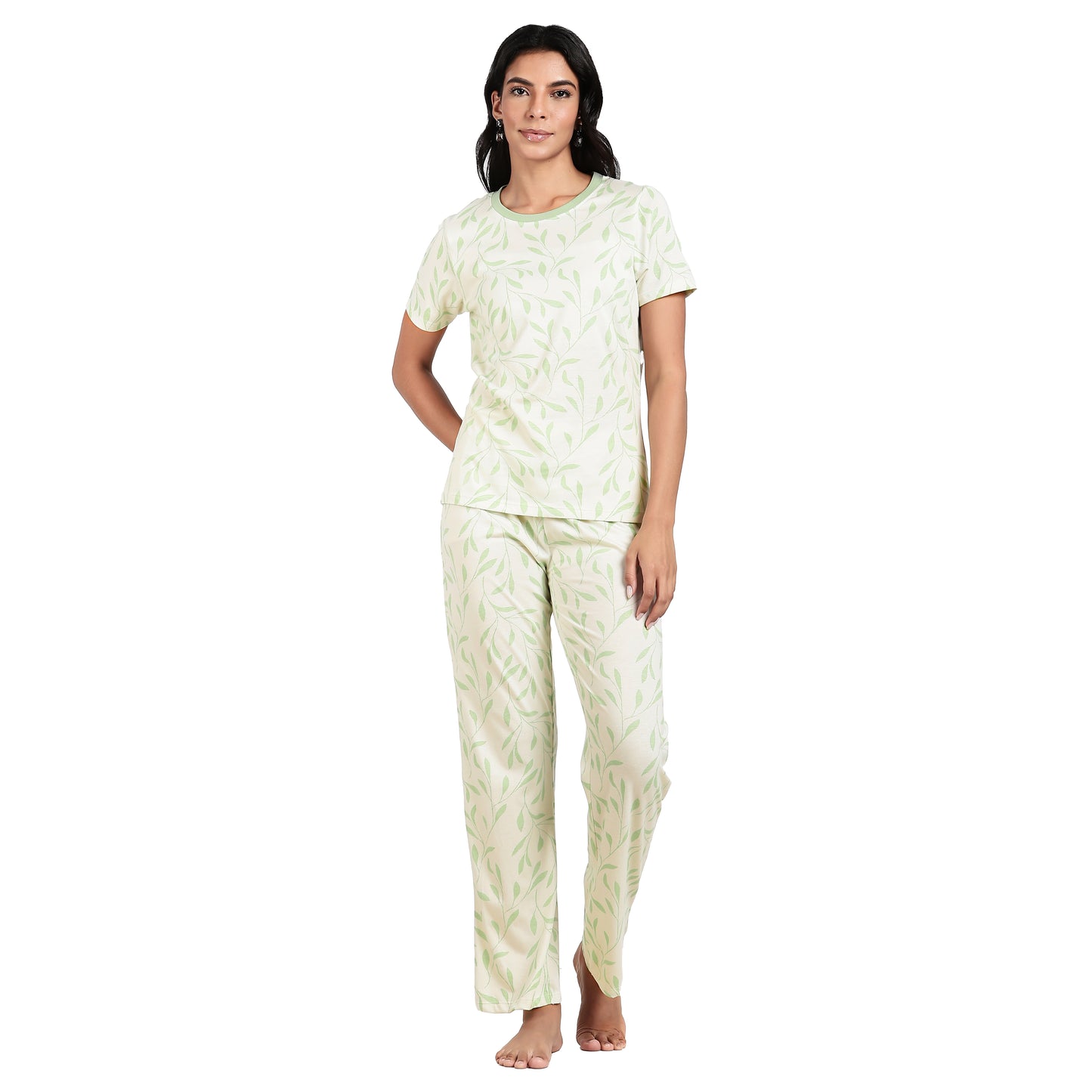 Turtle Women’s Pyjama Set Nightwear Minty Leaf
