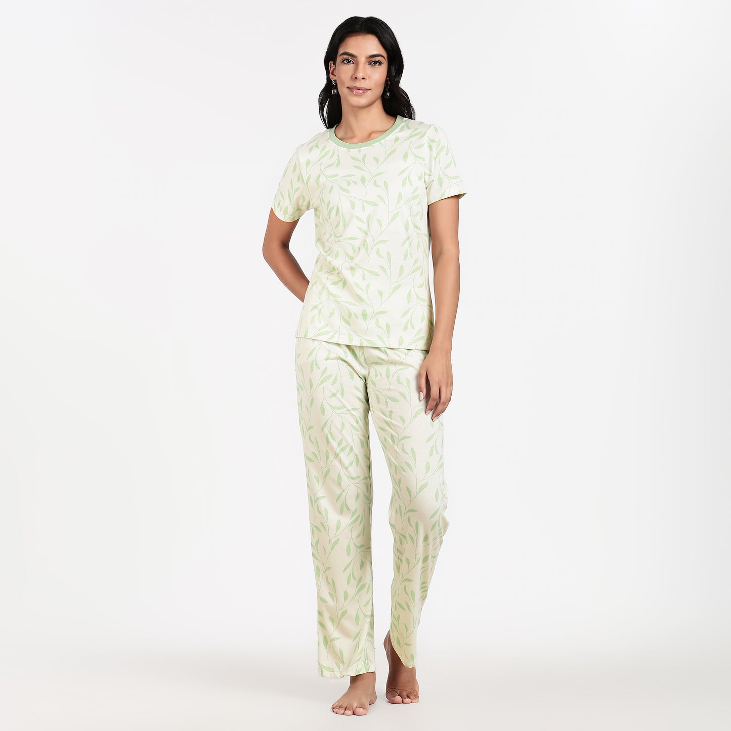 Turtle Women’s Pyjama Set Nightwear Minty Leaf