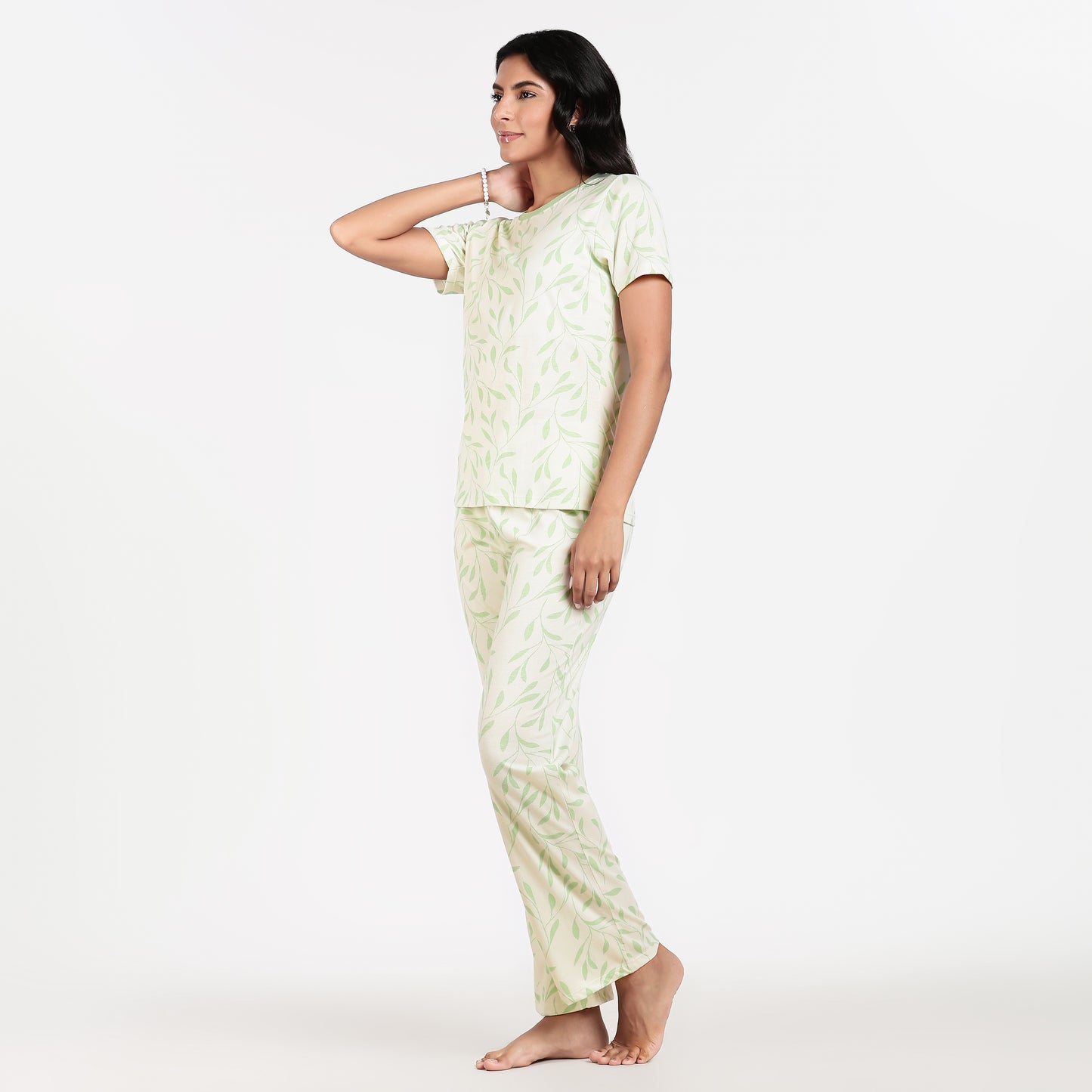 Turtle Women’s Pyjama Set Nightwear Minty Leaf