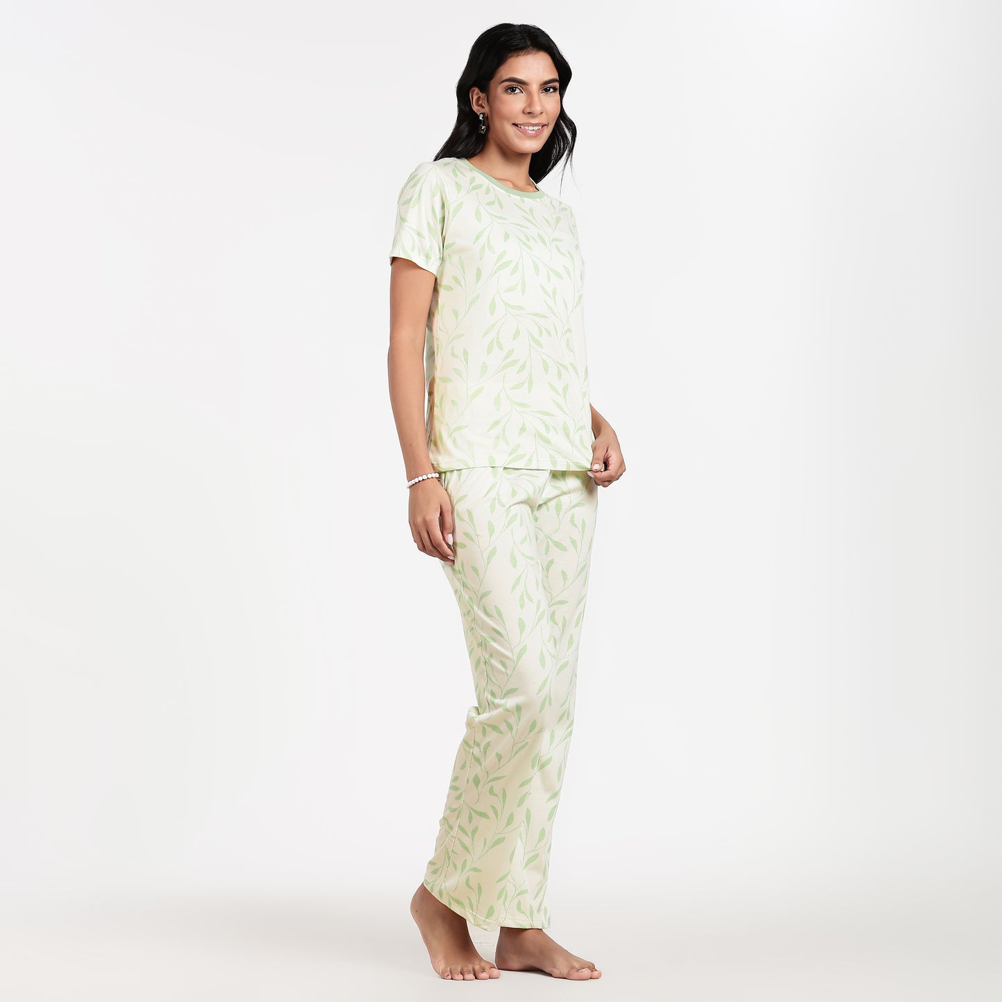 Turtle Women’s Pyjama Set Nightwear Minty Leaf