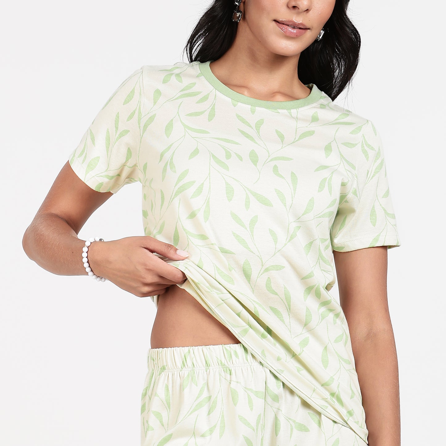 Turtle Women’s Pyjama Set Nightwear Minty Leaf
