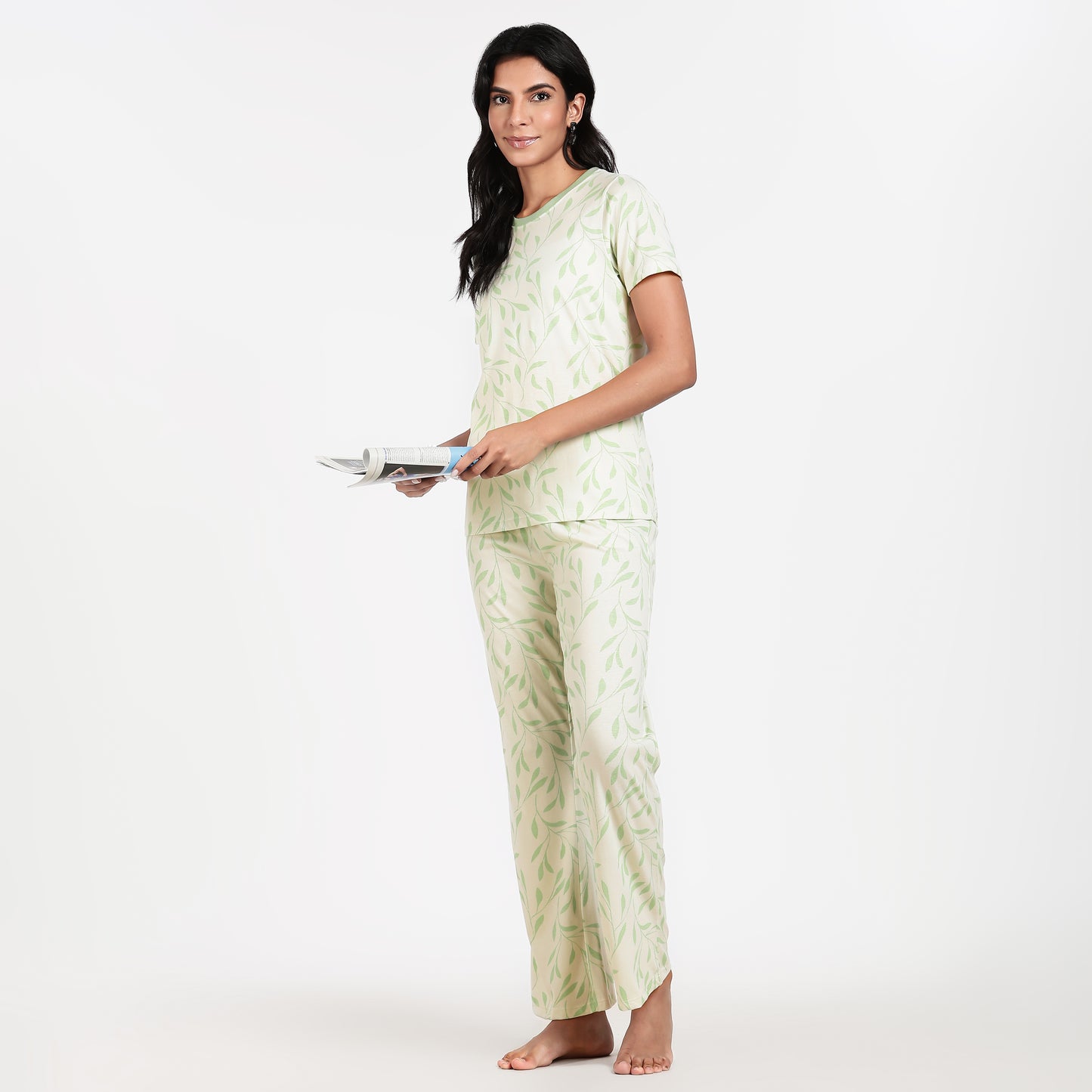 Turtle Women’s Pyjama Set Nightwear Minty Leaf