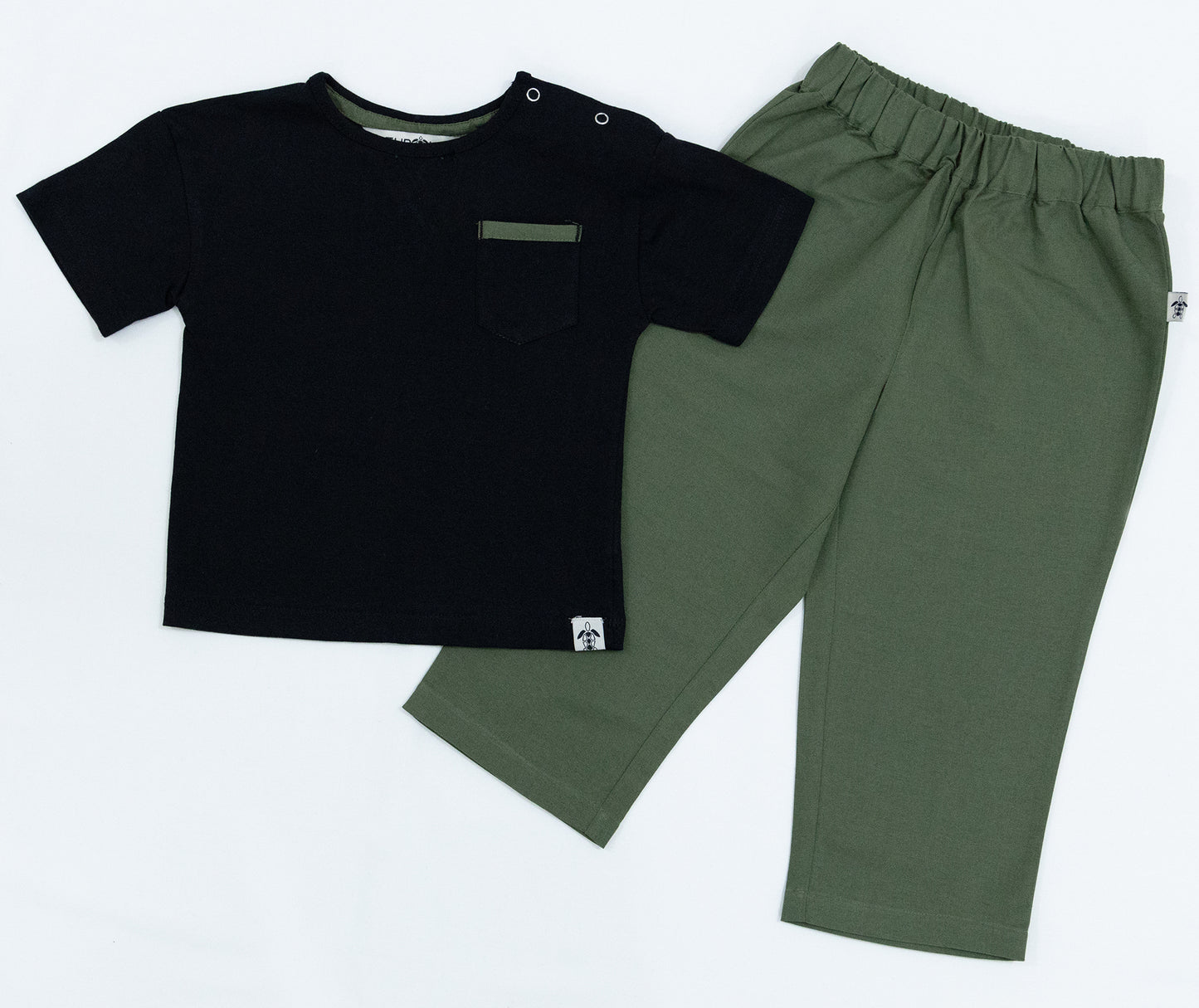 Olive Green Kids Revere Pyjamas
