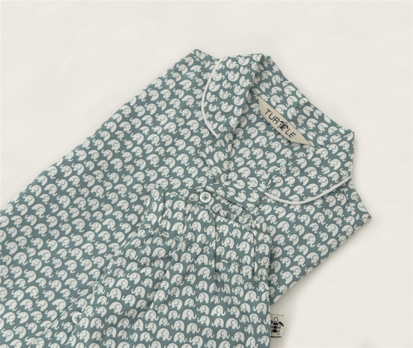 Blue Baby Elephant Kids Revere Pyjamas