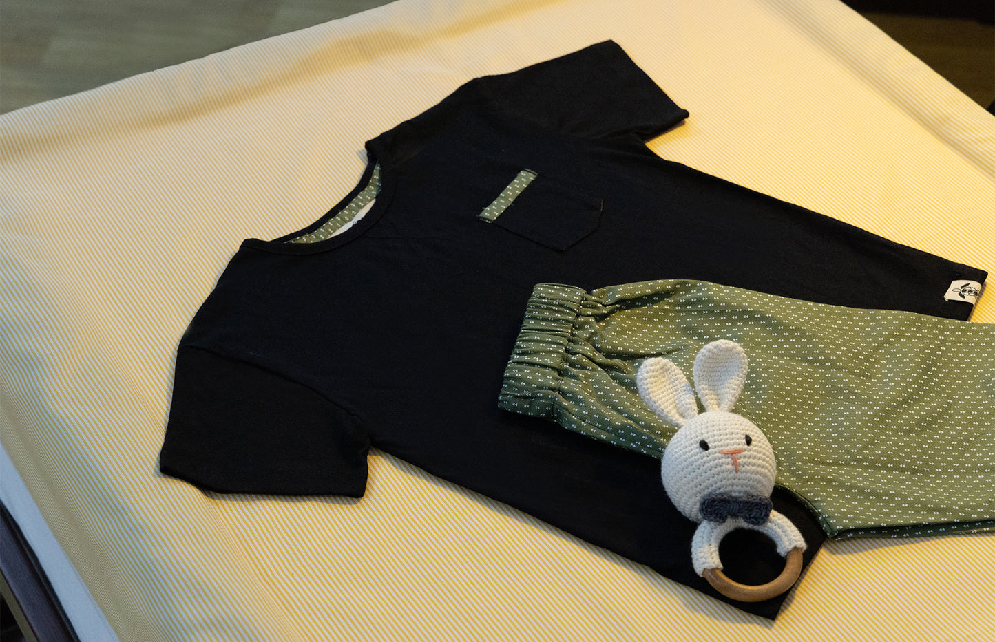 Green Geometric Kids Revere Pyjamas