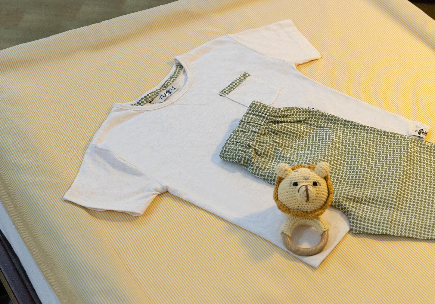 Olive Green Fish Kids Revere Pyjamas