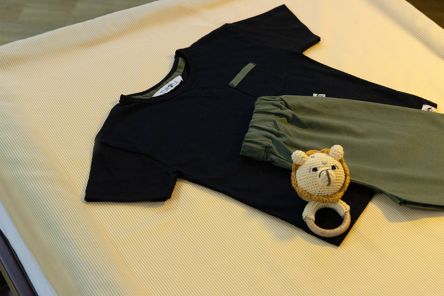 Olive Green Kids Revere Pyjamas