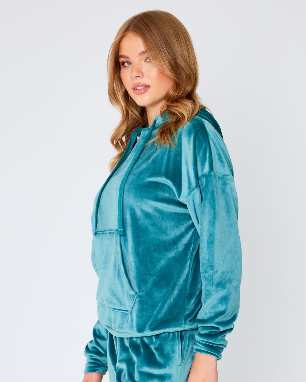 Plush Fleece Hooded Pyjamas Green