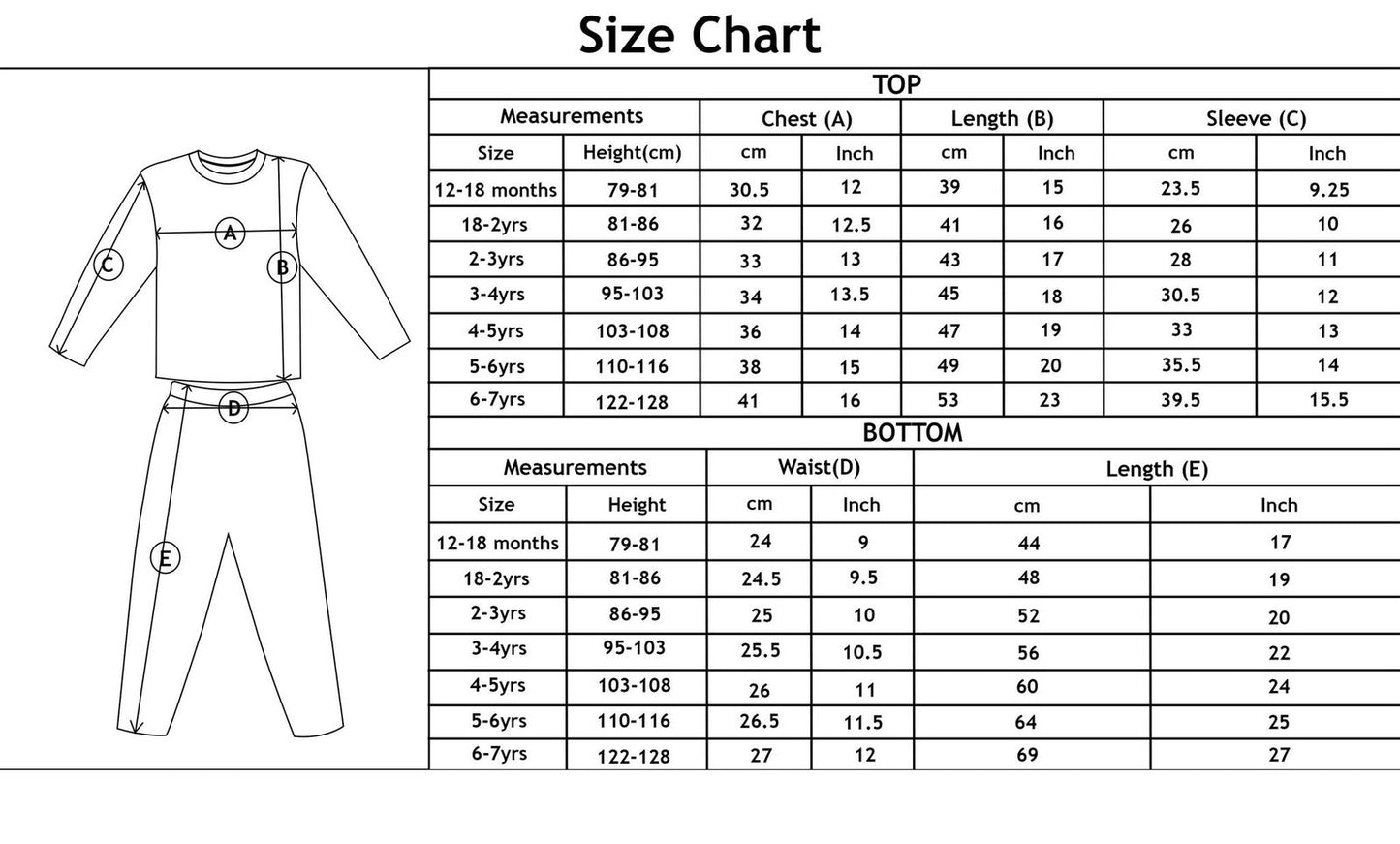 Sandal Kids Revere Pyjamas Set