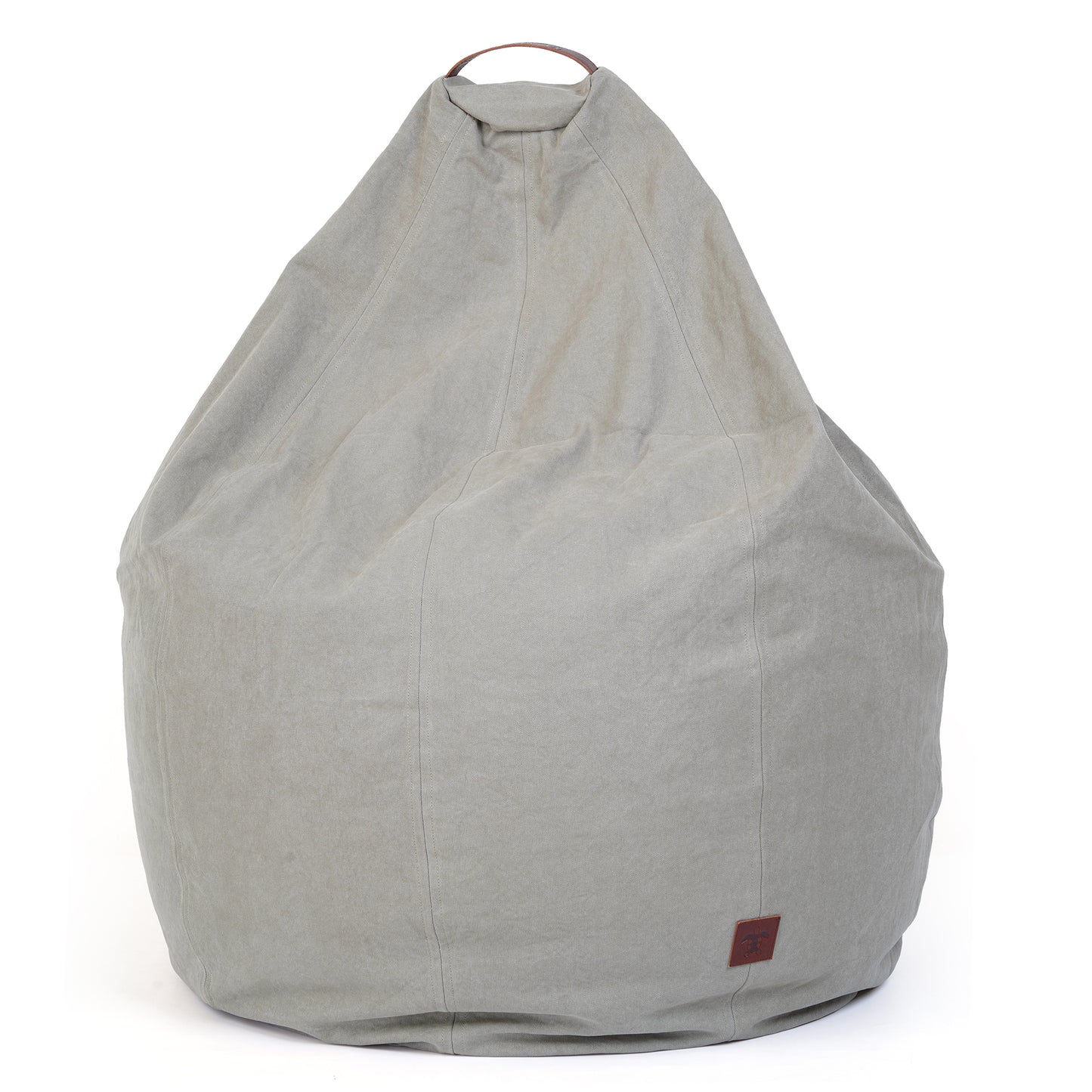 Turtle Bean Bags 100% Cotton Canvas Cover for Adults & Kids - Grey