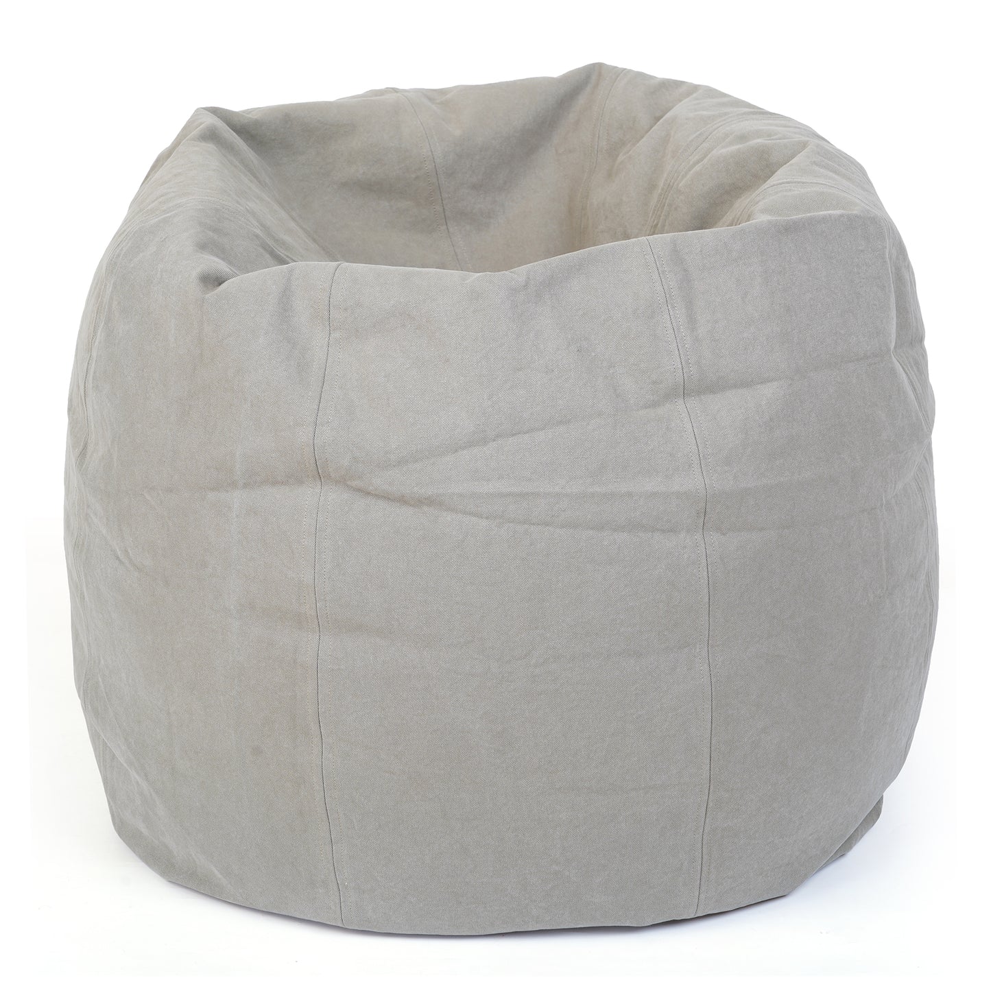 Turtle Bean Bags 100% Cotton Canvas Cover for Adults & Kids - Grey