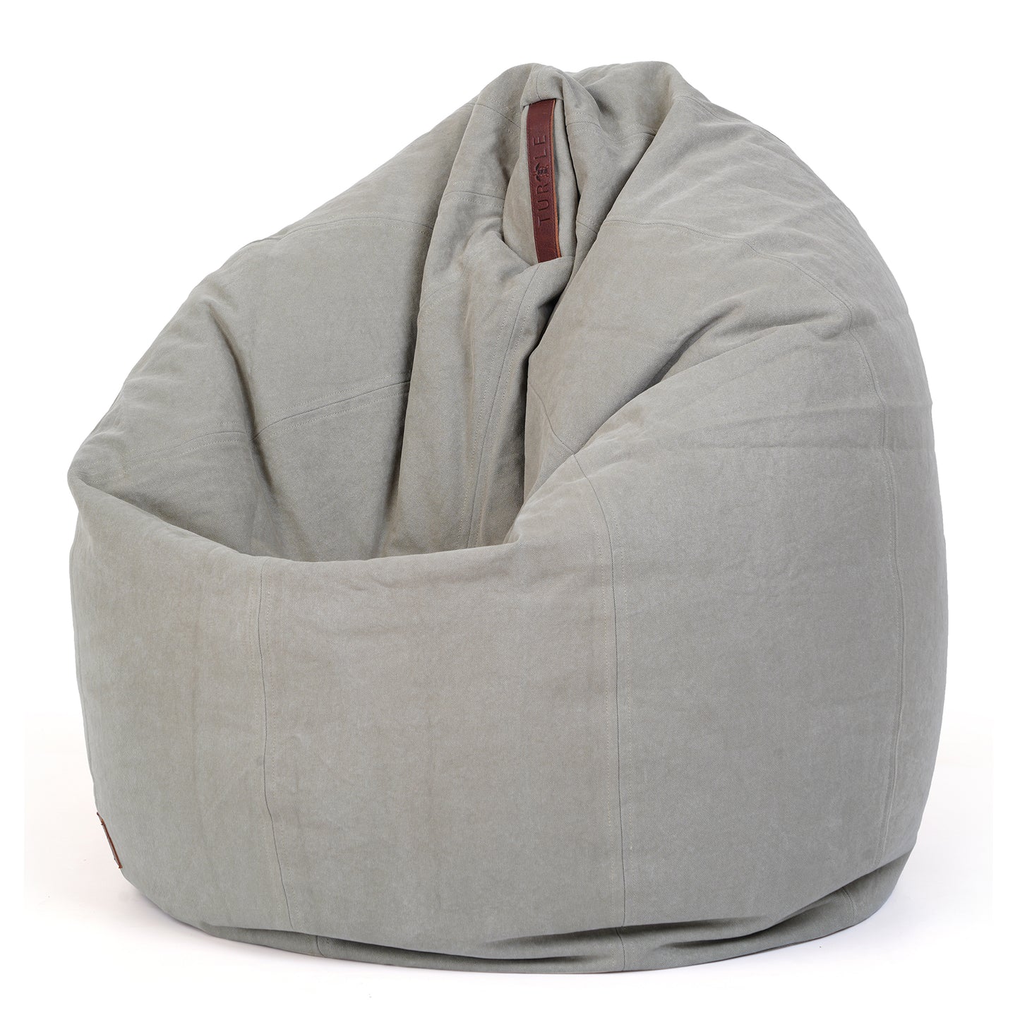 Turtle Bean Bags 100% Cotton Canvas Cover for Adults & Kids - Grey
