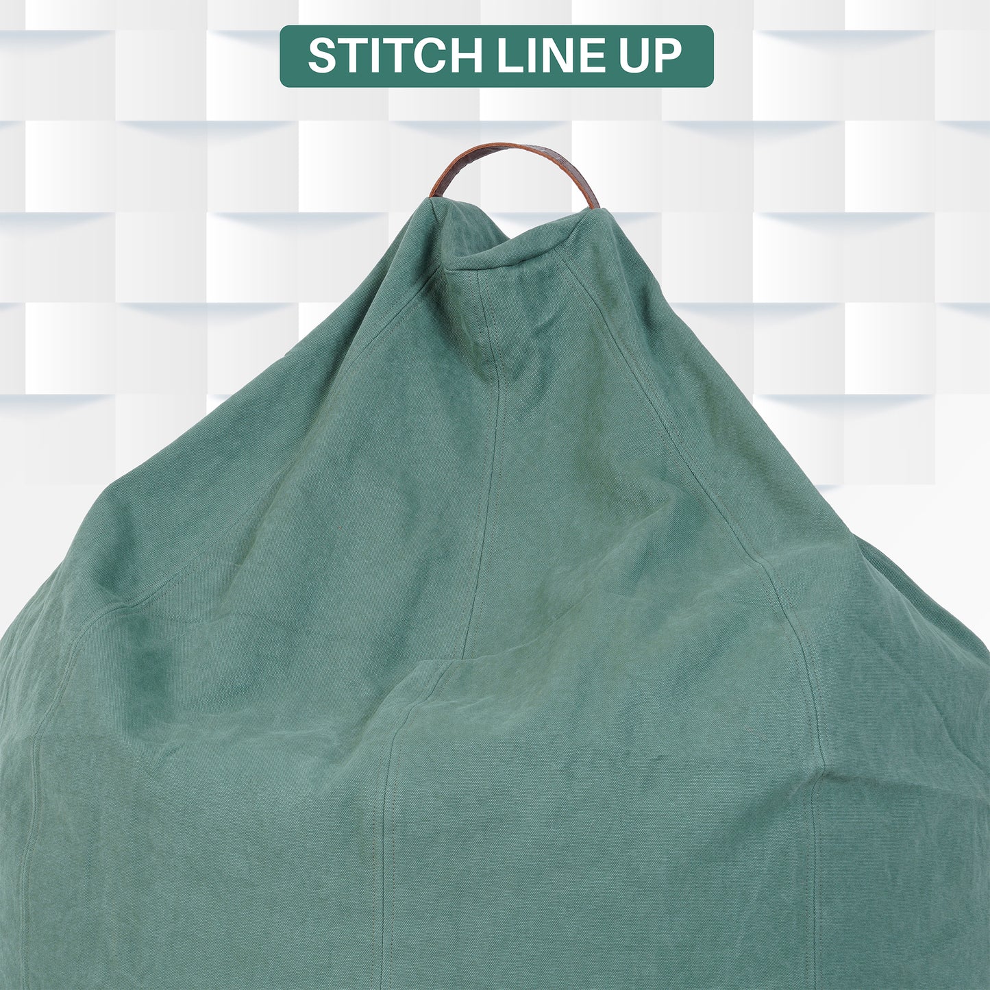 Turtle Bean Bags 100% Cotton Canvas Cover for Adults & Kids - Green