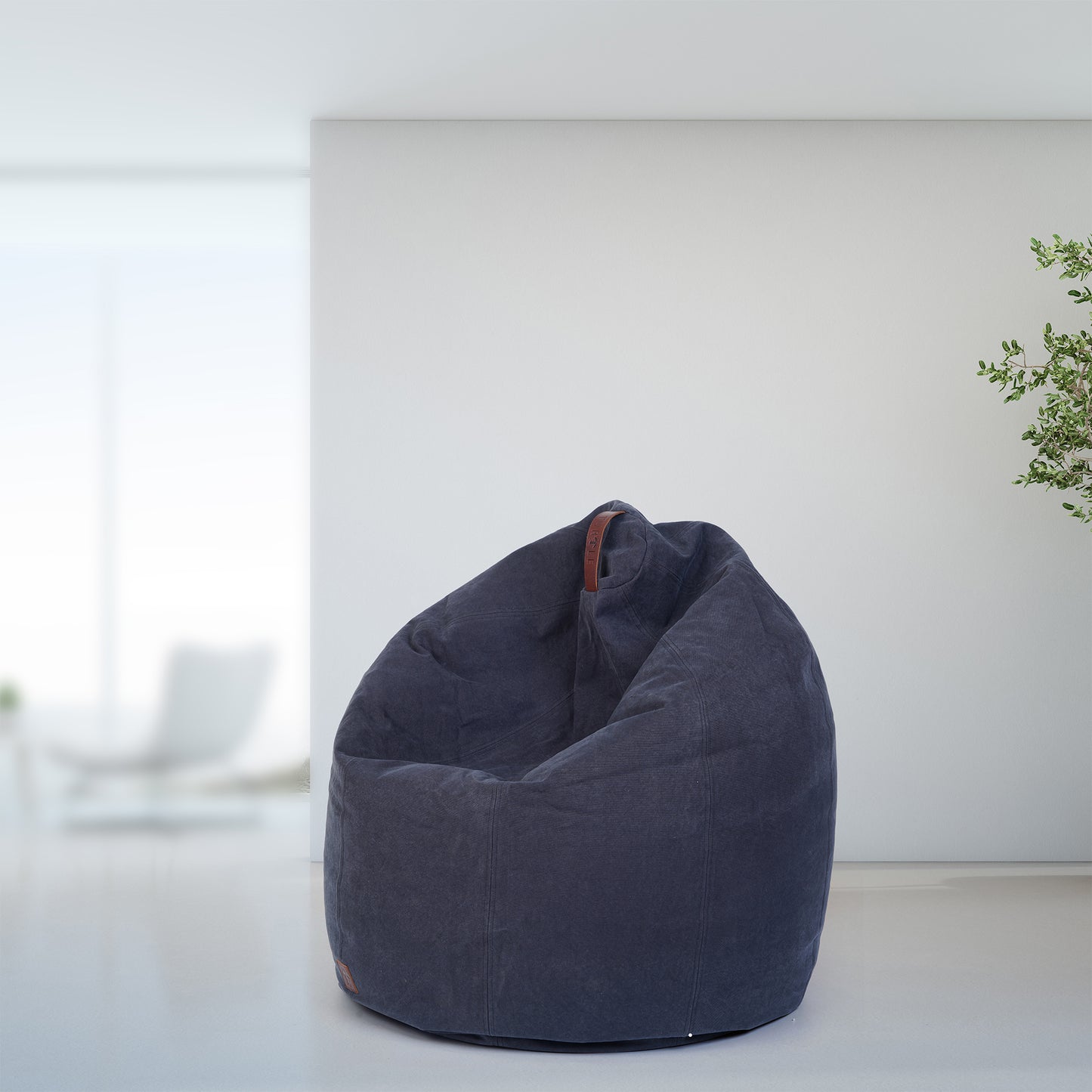 Turtle Bean Bags 100% Cotton Canvas Cover for Adults & Kids - Blue
