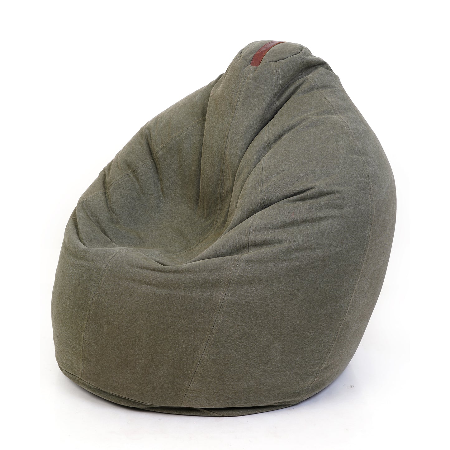Turtle Bean Bags 100% Cotton Canvas Cover for Adults & Kids - Olive
