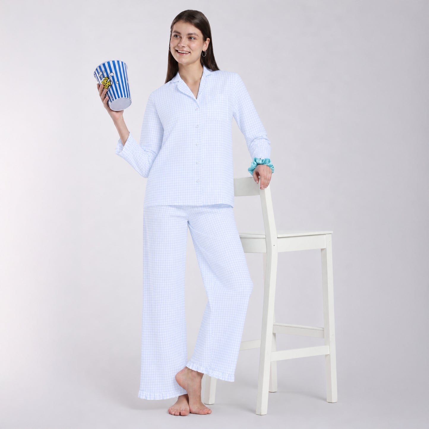 Women Revere Pyjama Set Blue