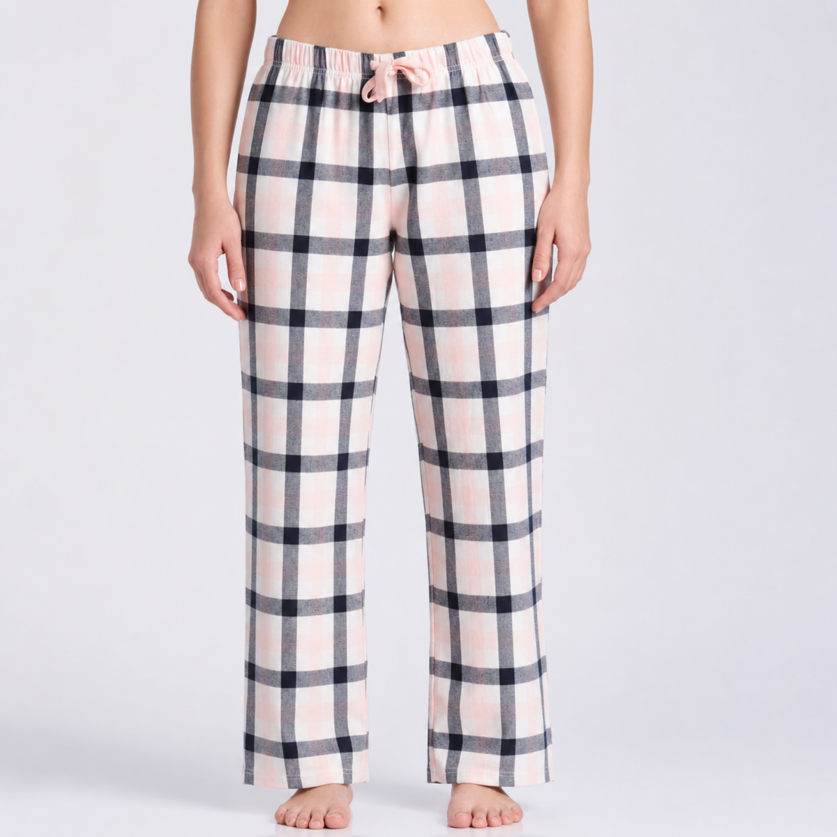 Women’s Tartan Pyjama Set Pink