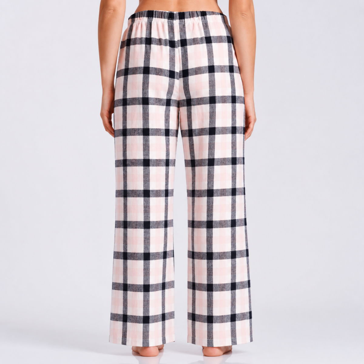 Women’s Tartan Pyjama Set Pink