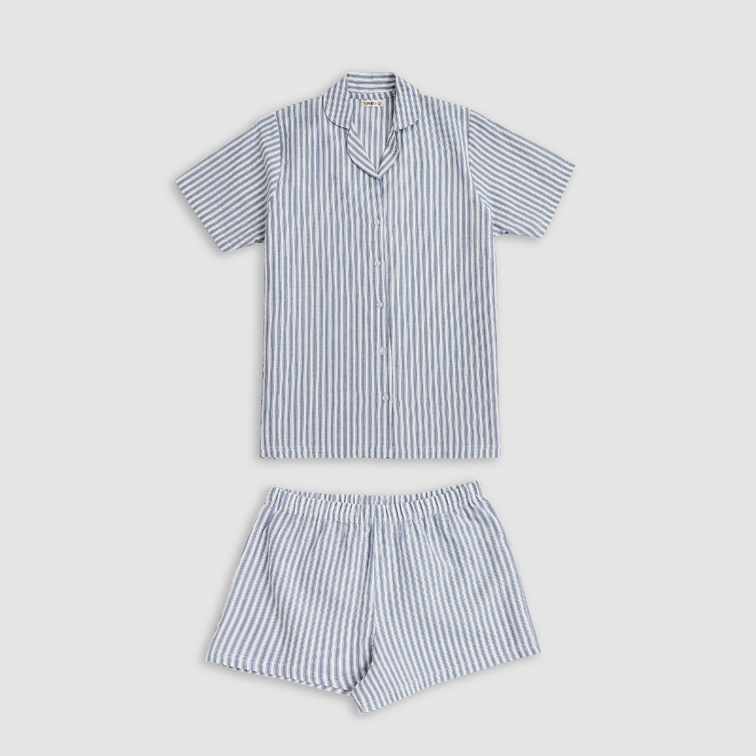 Women’s Revere Shorts Set Blue Stripe