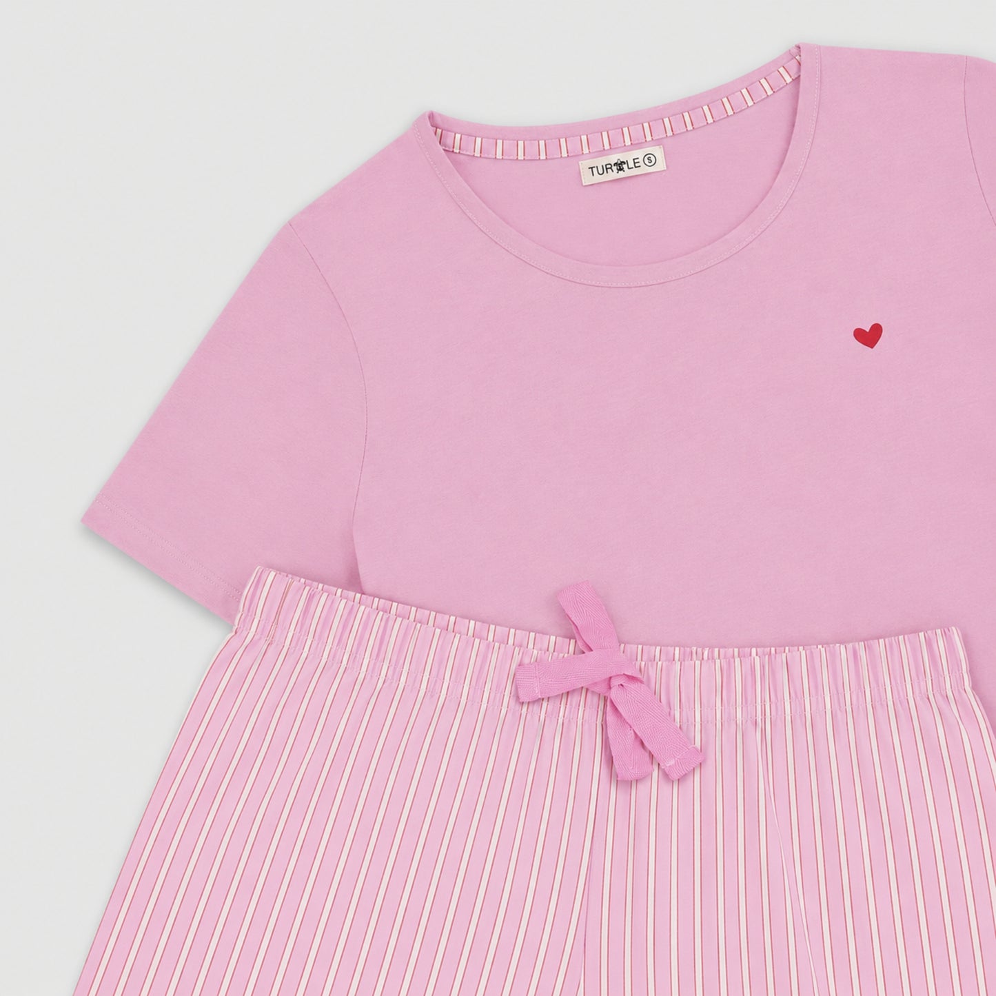 Women’s Cotton Shorts Set Pink