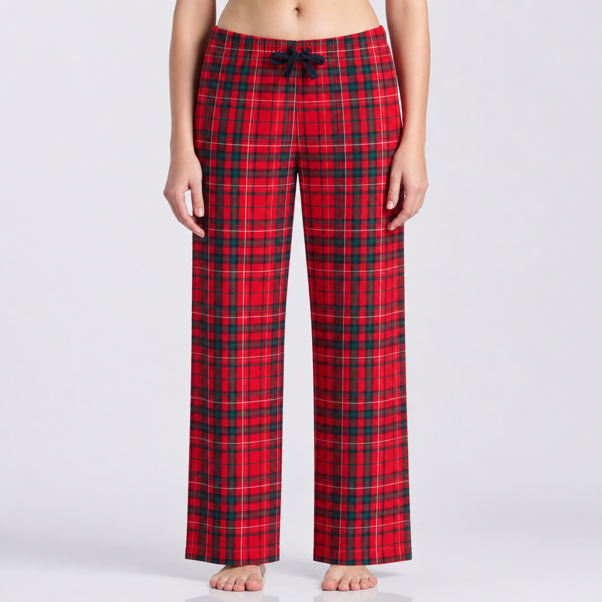 Women’s Red Tartan Pyjama Set