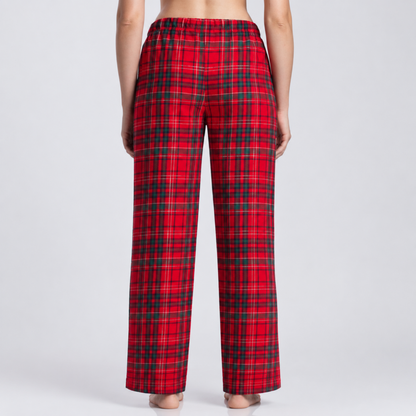 Women’s Red Tartan Pyjama Set