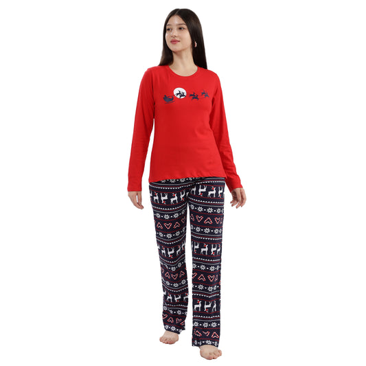 Turtle Christmas Pyjama Set Merry & Snug Women's Pyjama Set