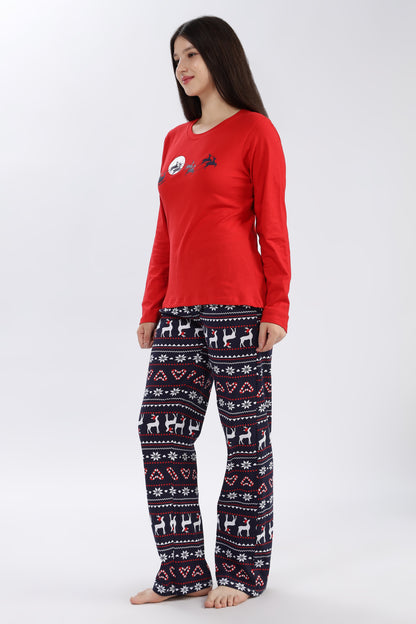 Turtle Christmas Pyjama Set Merry & Snug Women's Pyjama Set