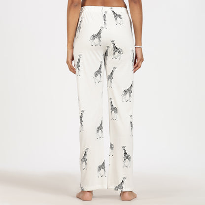 Turtle Cotton Pyjama Set Women’s Zebra Print