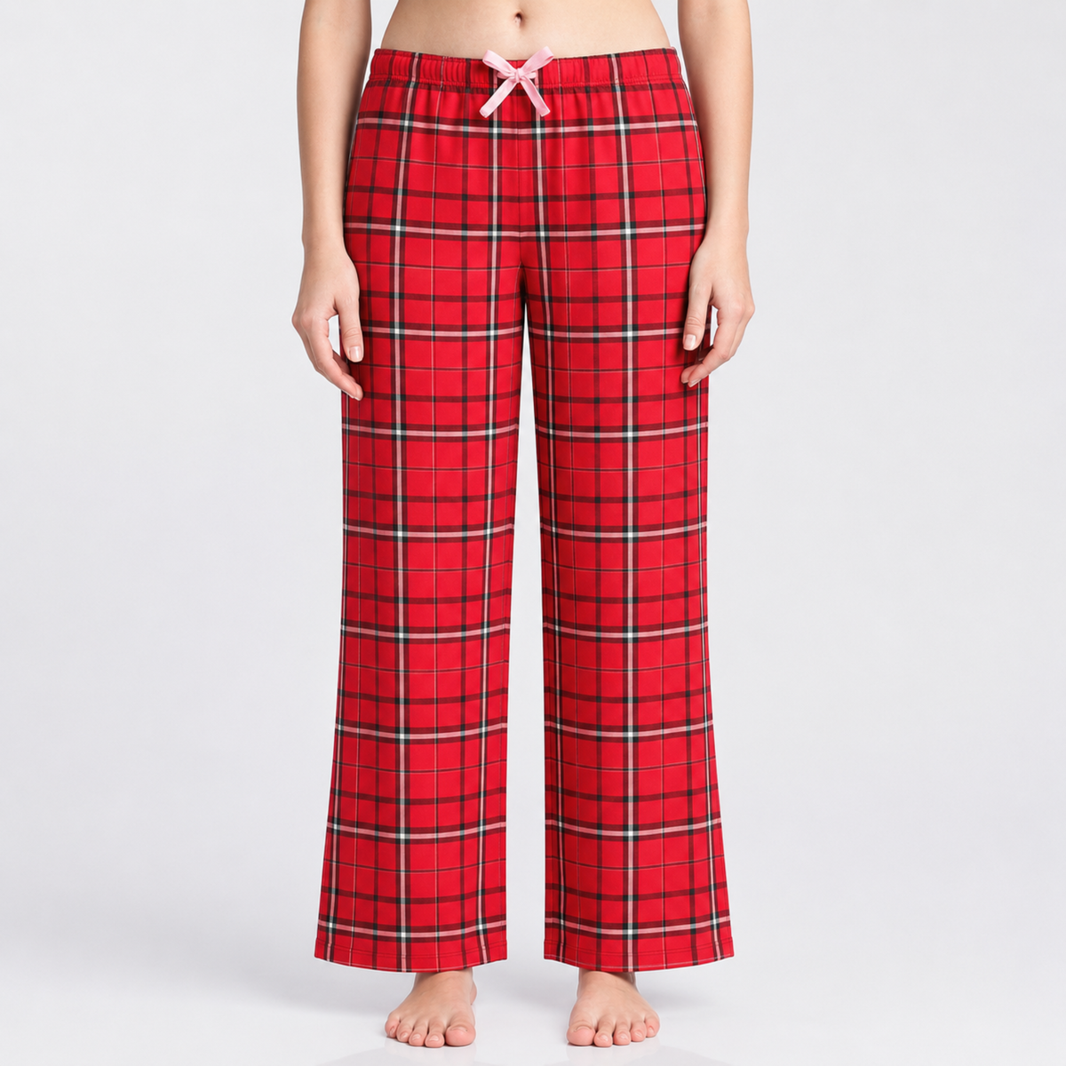 Women’s Cherry Tartan Pyjama Set
