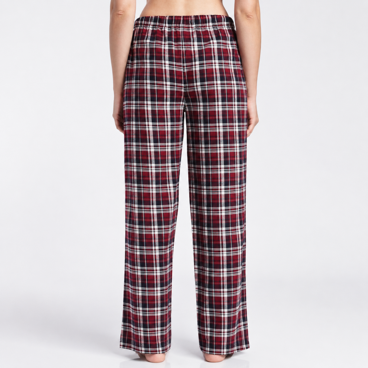 Women’s Novelty Tartan Pyjama Set Burgundy