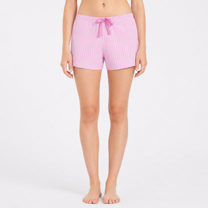 Women’s Cotton Shorts Set Pink