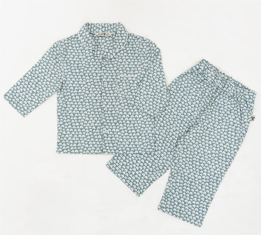 Blue Baby Elephant Kids Revere Pyjamas