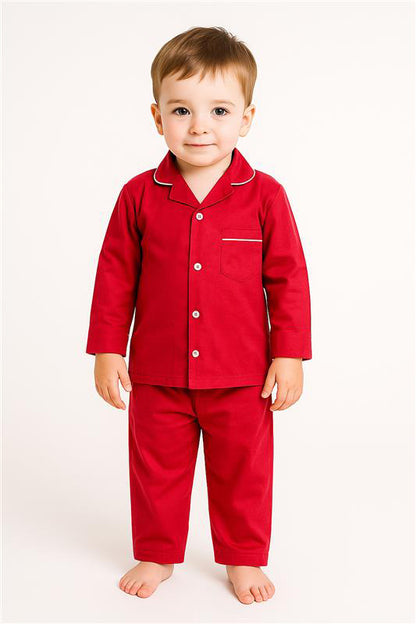Bright Red Kids Revere Pyjamas Set