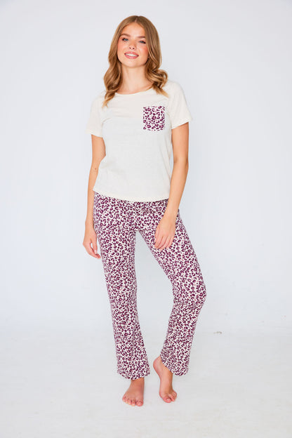 Leopard Oatmeal Pyjama Set