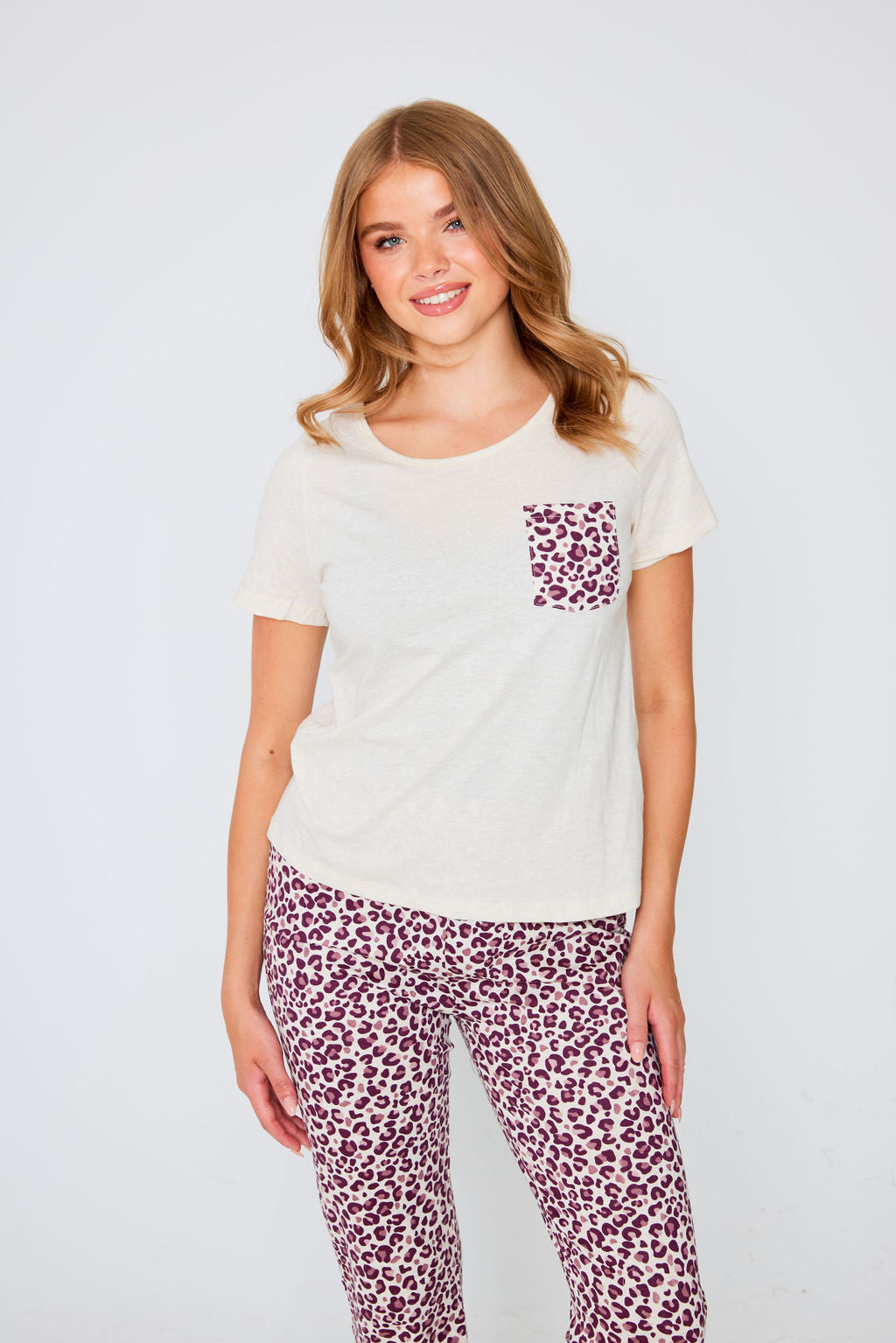 Leopard Oatmeal Pyjama Set