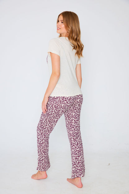 Leopard Oatmeal Pyjama Set