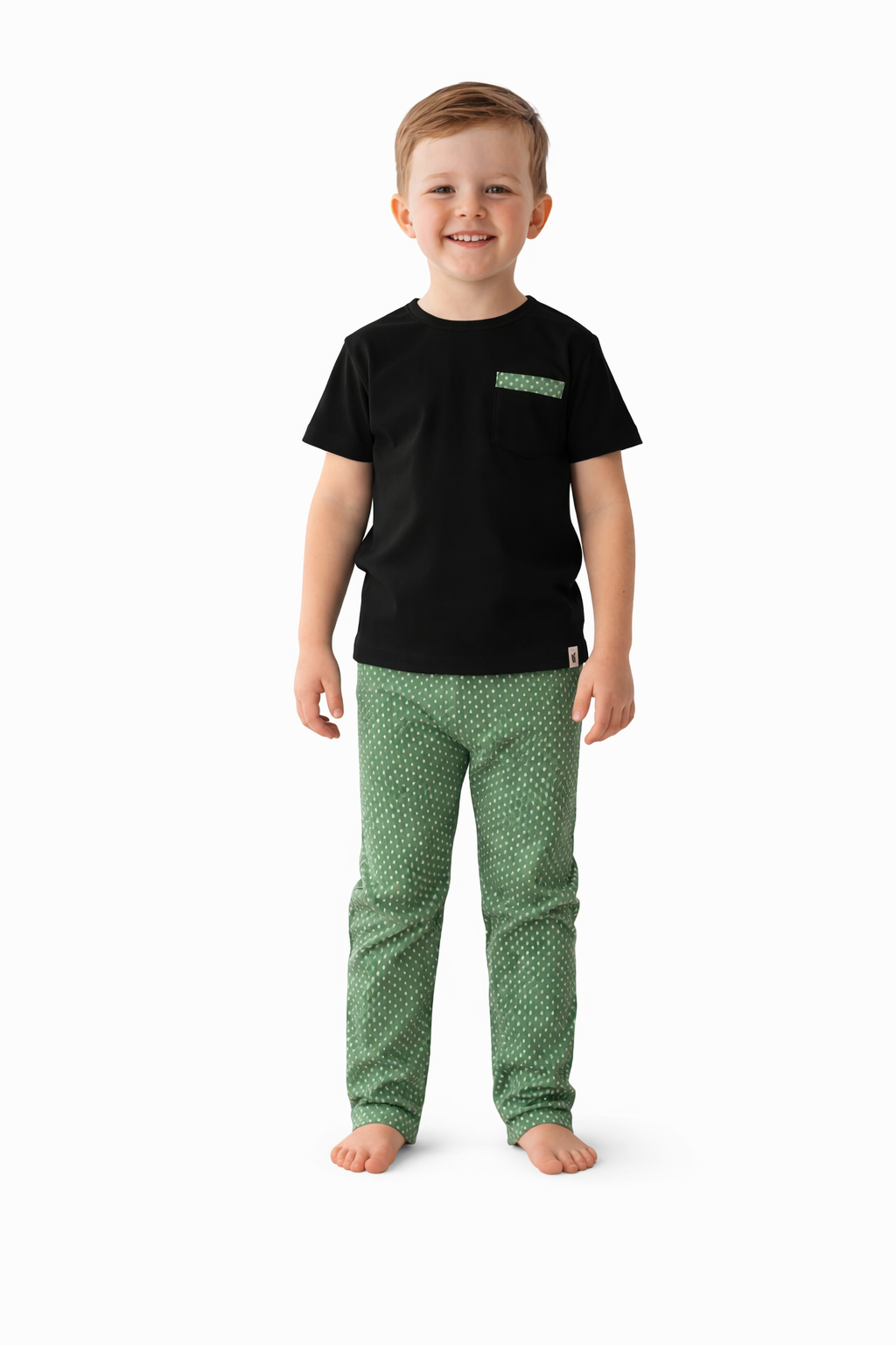 Green Geometric Kids Revere Pyjamas